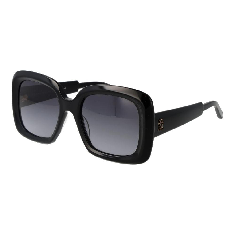 Tommy Hilfiger Black Acetate Sunglasses by Tommy Hilfiger