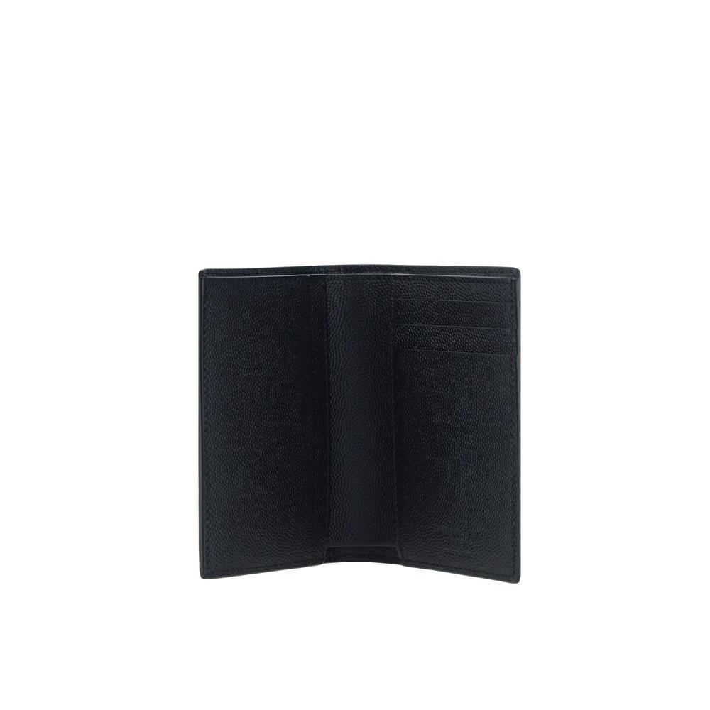 Saint Laurent Black Calf Leather Bos Taurus Wallet by Saint Laurent