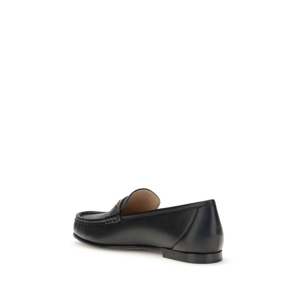 Chloé Black Calf Leather Bos Taurus Slip-On Loafers by Chloé