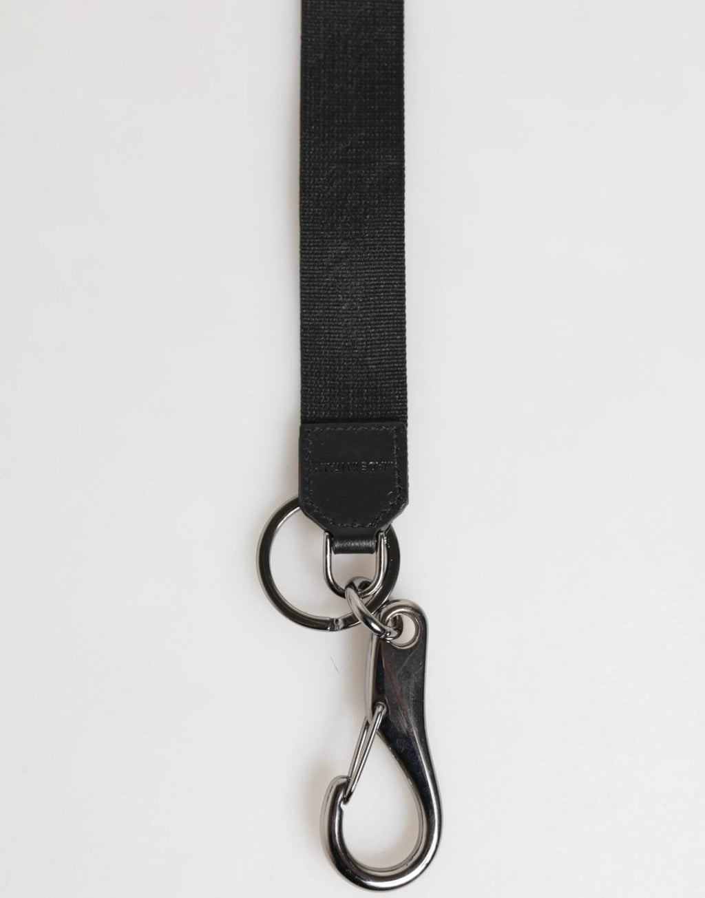 Dolce & Gabbana Black Burgundy Polyester DG Logo Men Keychain Keyring by Dolce & Gabbana