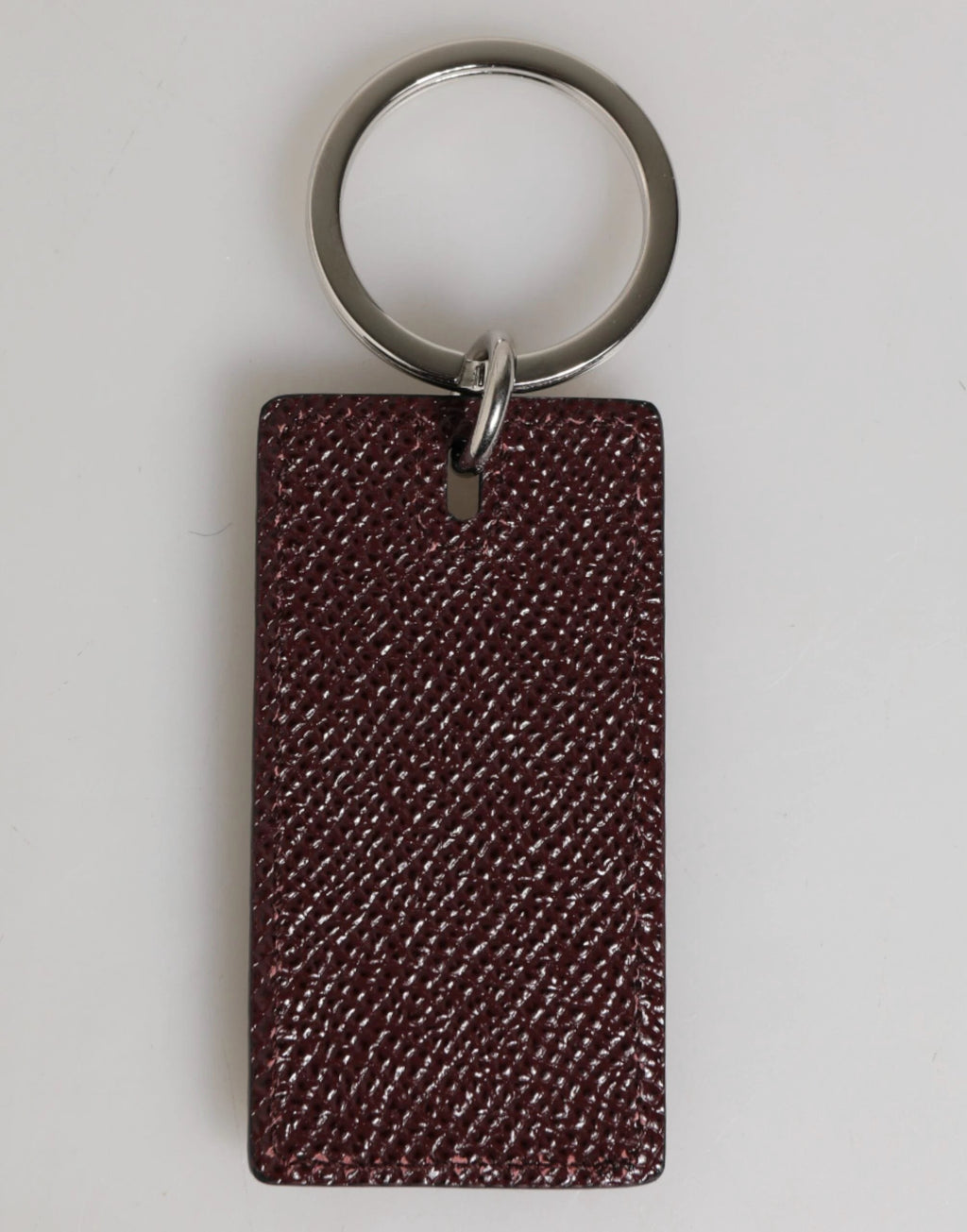 Dolce & Gabbana Dark Brown Leather Logo Metal Ring Men Keychain Keyring by Dolce & Gabbana