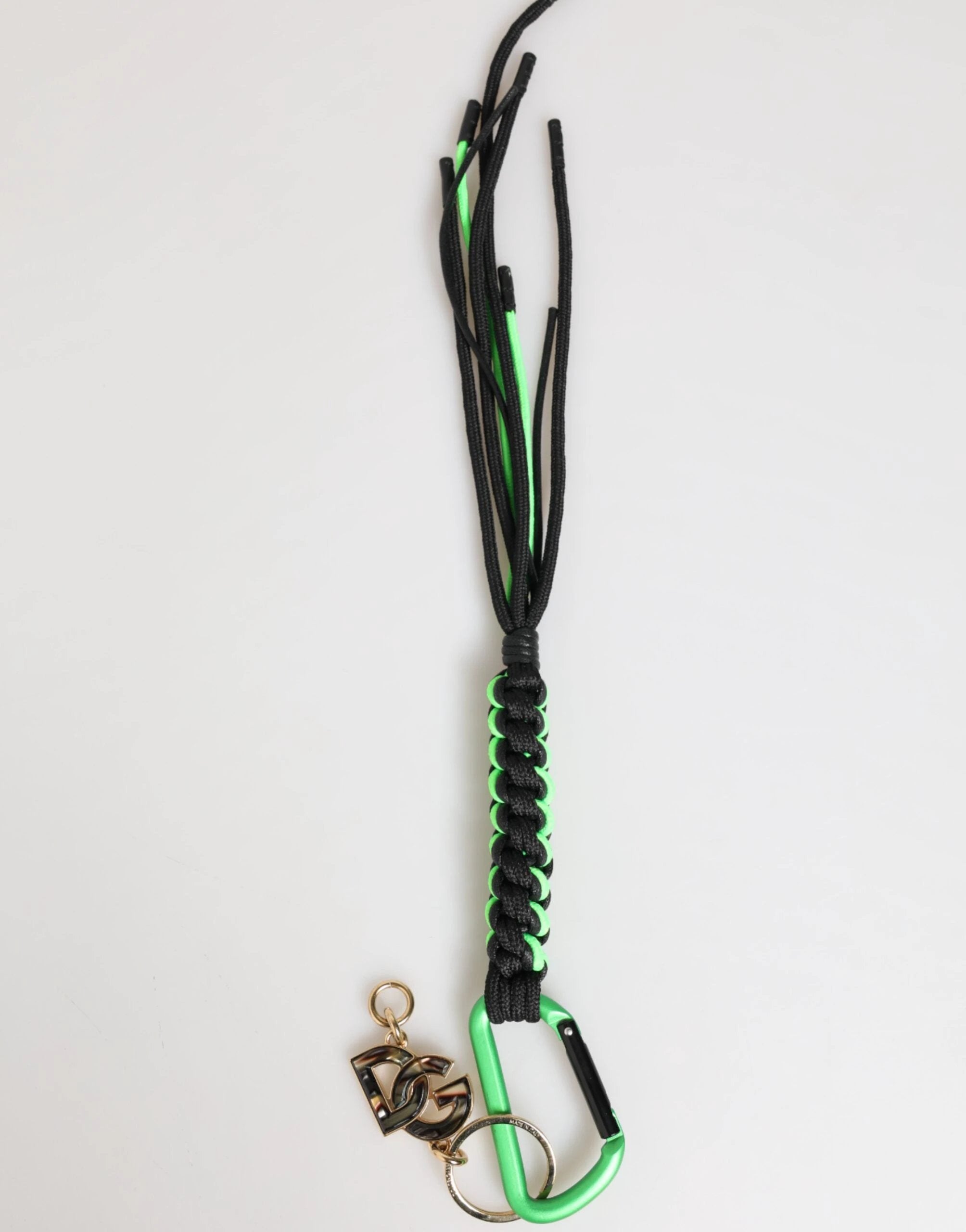 Dolce & Gabbana Multicolor Polyester Tape String DG Logo Keychain Keyring by Dolce & Gabbana