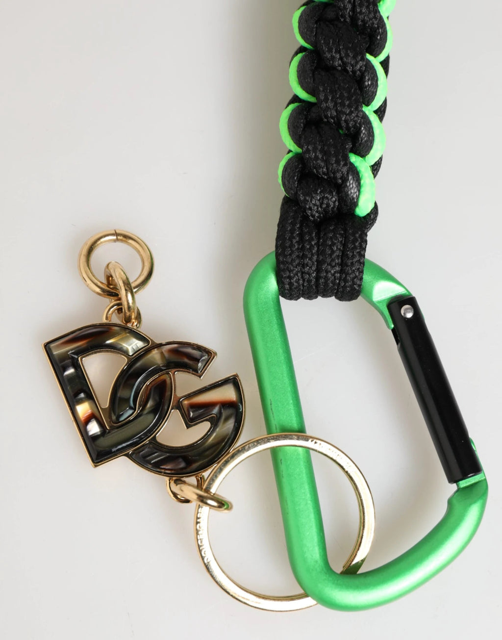 Dolce & Gabbana Multicolor Polyester Tape String DG Logo Keychain Keyring by Dolce & Gabbana