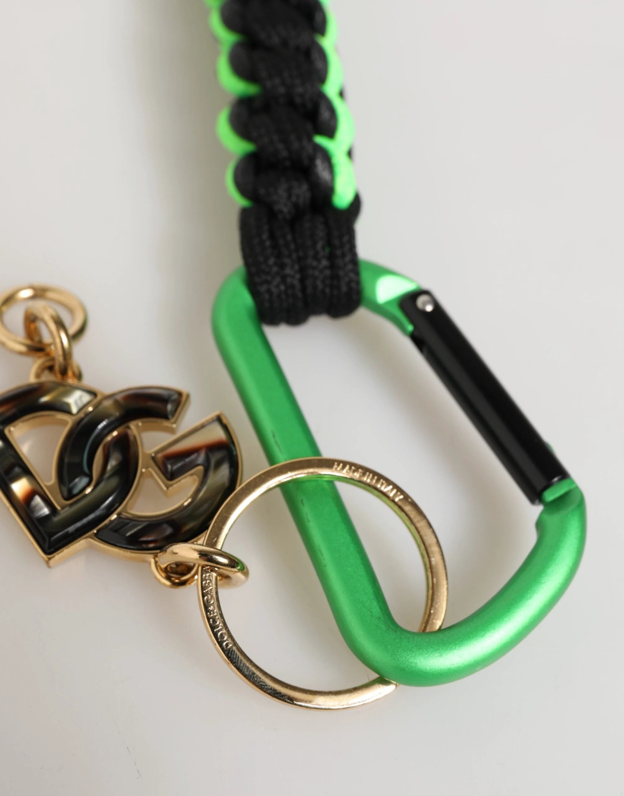 Dolce & Gabbana Multicolor Polyester Tape String DG Logo Keychain Keyring by Dolce & Gabbana