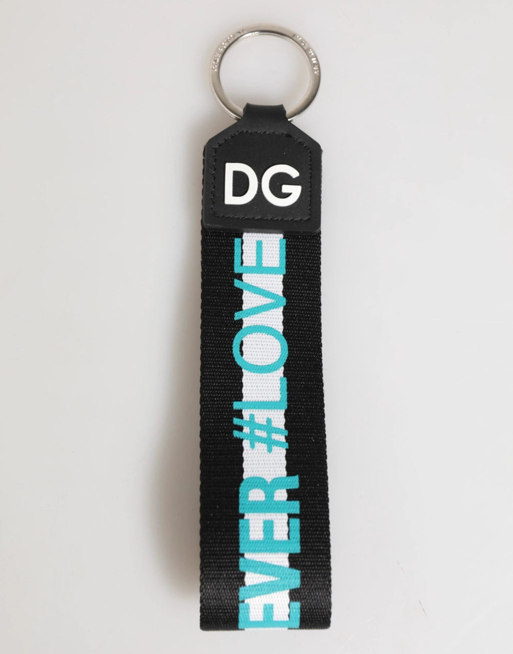 Dolce & Gabbana Multicolor Logo Polyester Brass Holder Keychain Keyring by Dolce & Gabbana