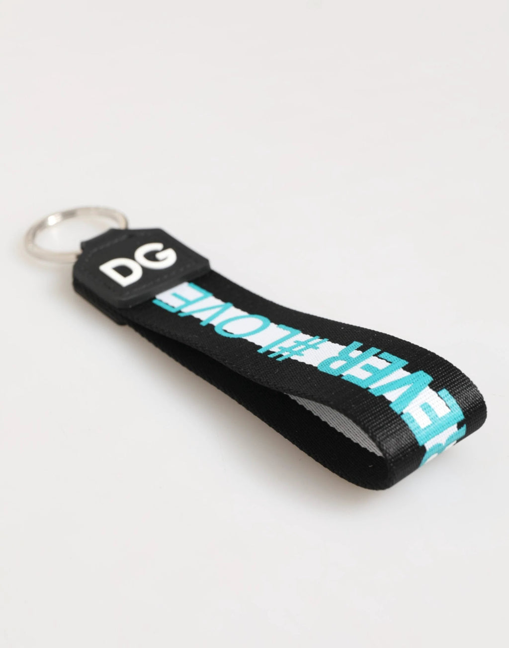 Dolce & Gabbana Multicolor Logo Polyester Brass Holder Keychain Keyring by Dolce & Gabbana