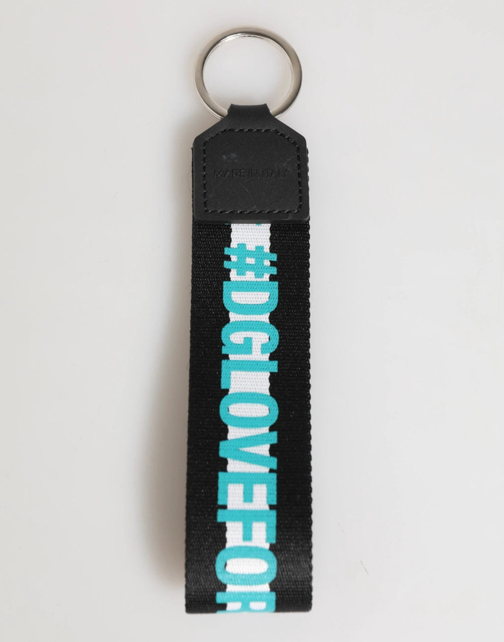 Dolce & Gabbana Multicolor Logo Polyester Brass Holder Keychain Keyring by Dolce & Gabbana
