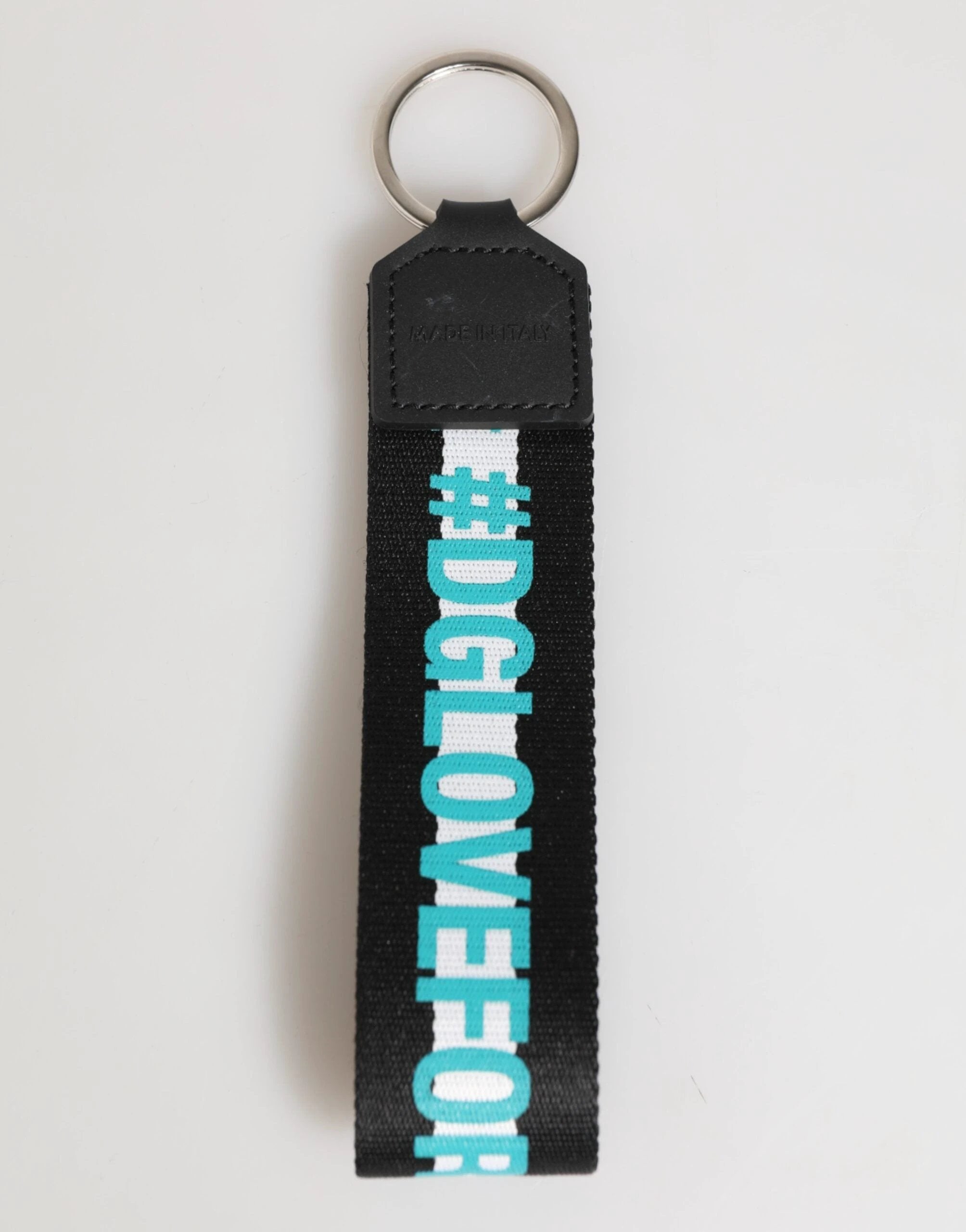 Dolce & Gabbana Multicolor Logo Polyester Brass Holder Keychain Keyring by Dolce & Gabbana