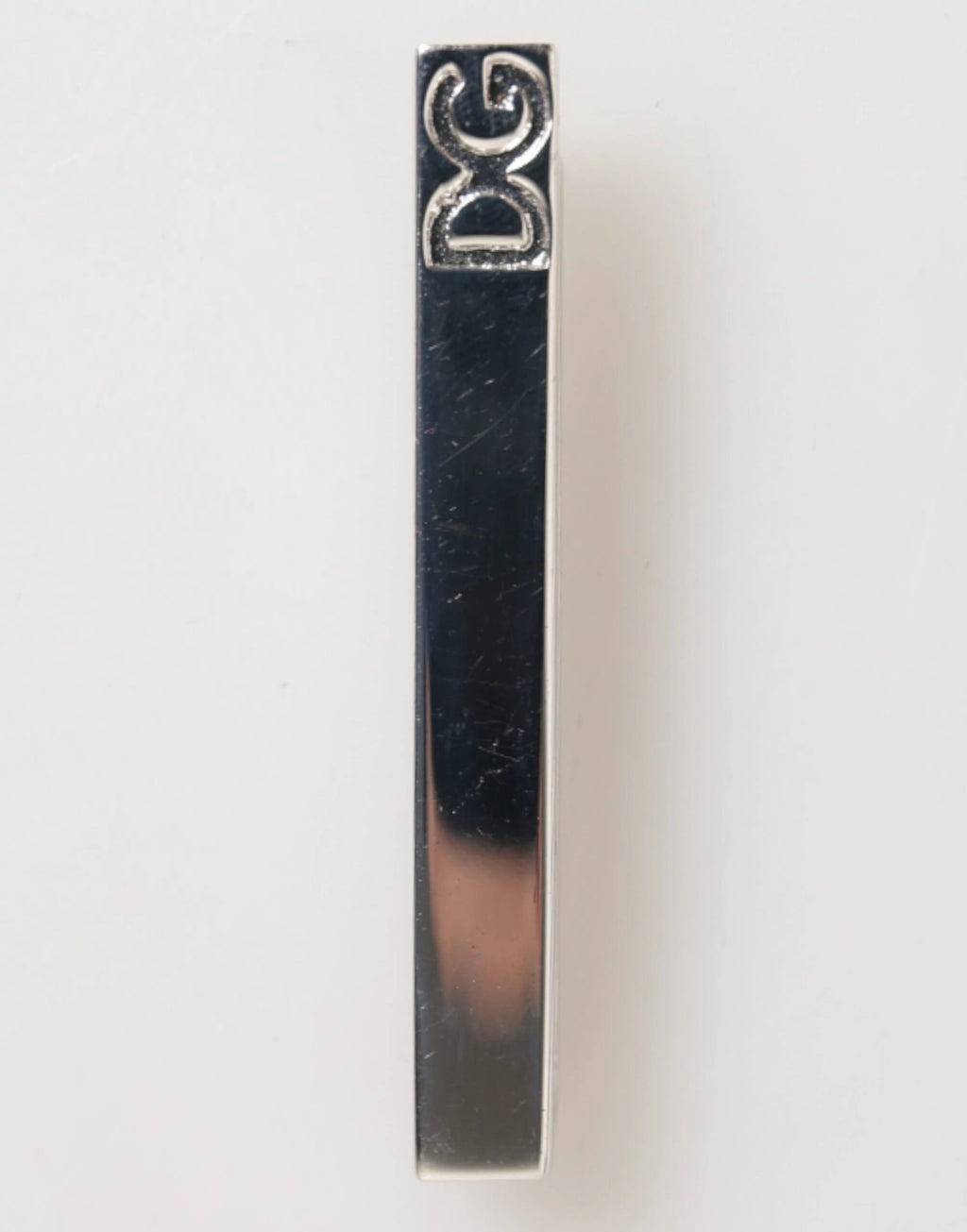 Dolce & Gabbana Silver Tone Brass Logo Branded Men Accessory Tie Clip Bar by Dolce & Gabbana