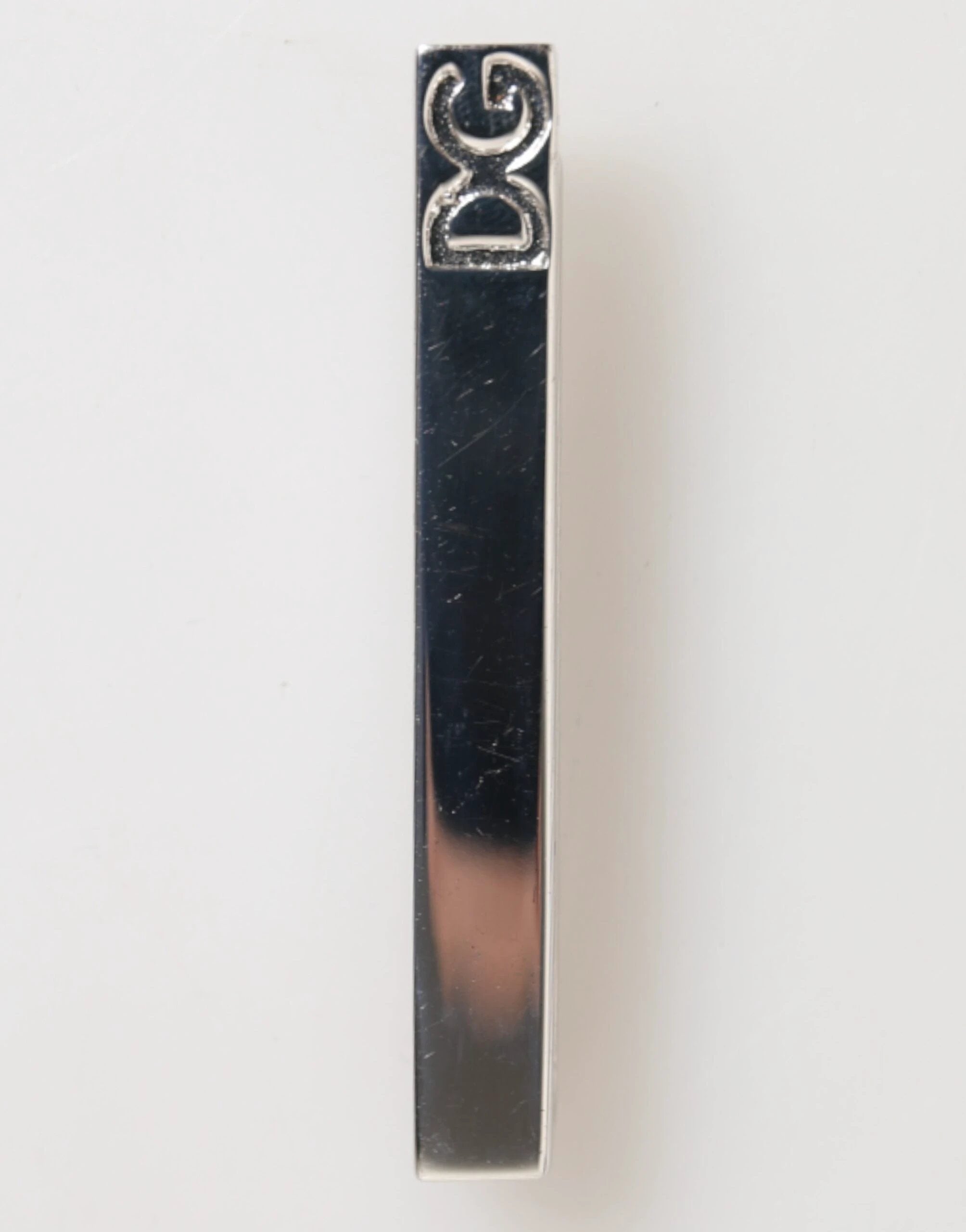 Dolce & Gabbana Silver Tone Brass Logo Branded Men Accessory Tie Clip Bar by Dolce & Gabbana