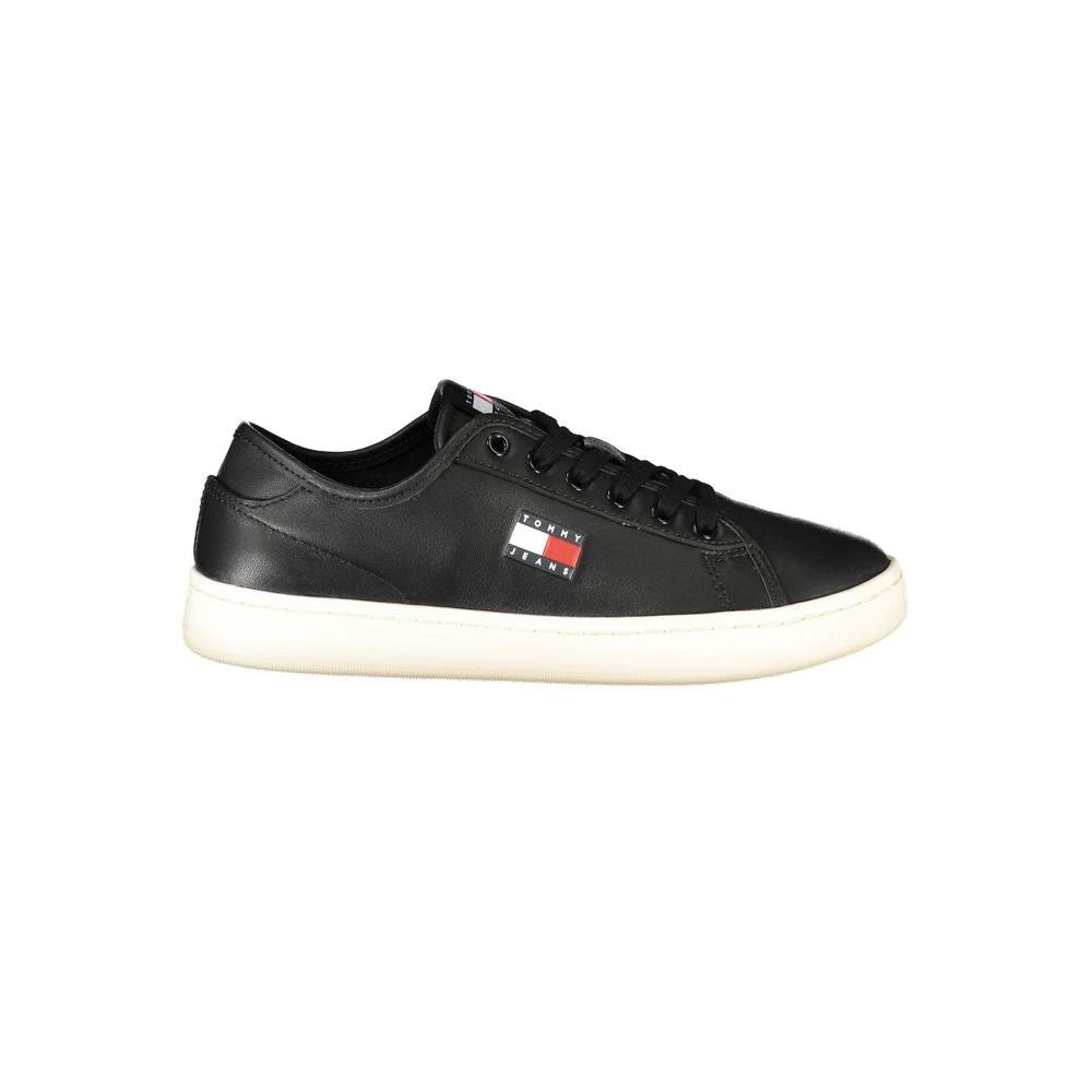Baskets Tommy Hilfiger noires en polyuréthane pour femmes