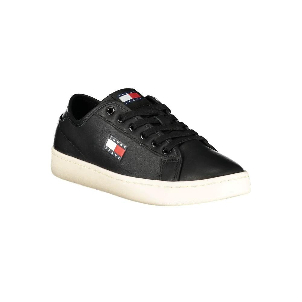 Baskets Tommy Hilfiger noires en polyuréthane pour femmes