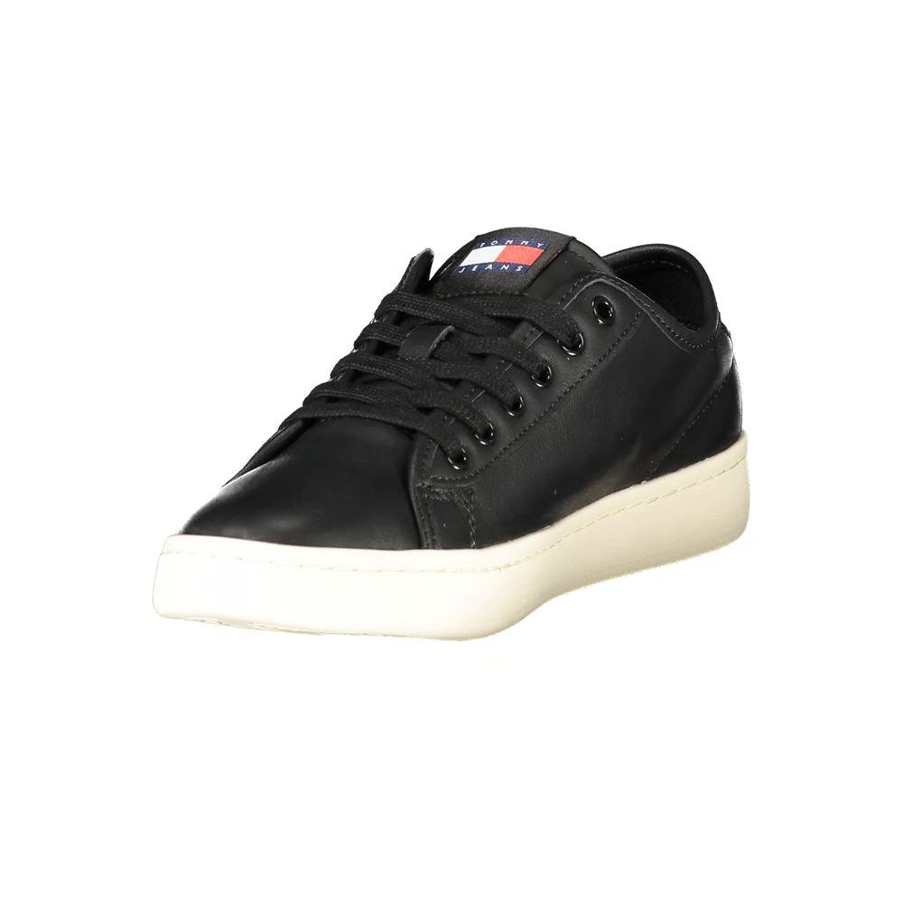 Baskets Tommy Hilfiger noires en polyuréthane pour femmes