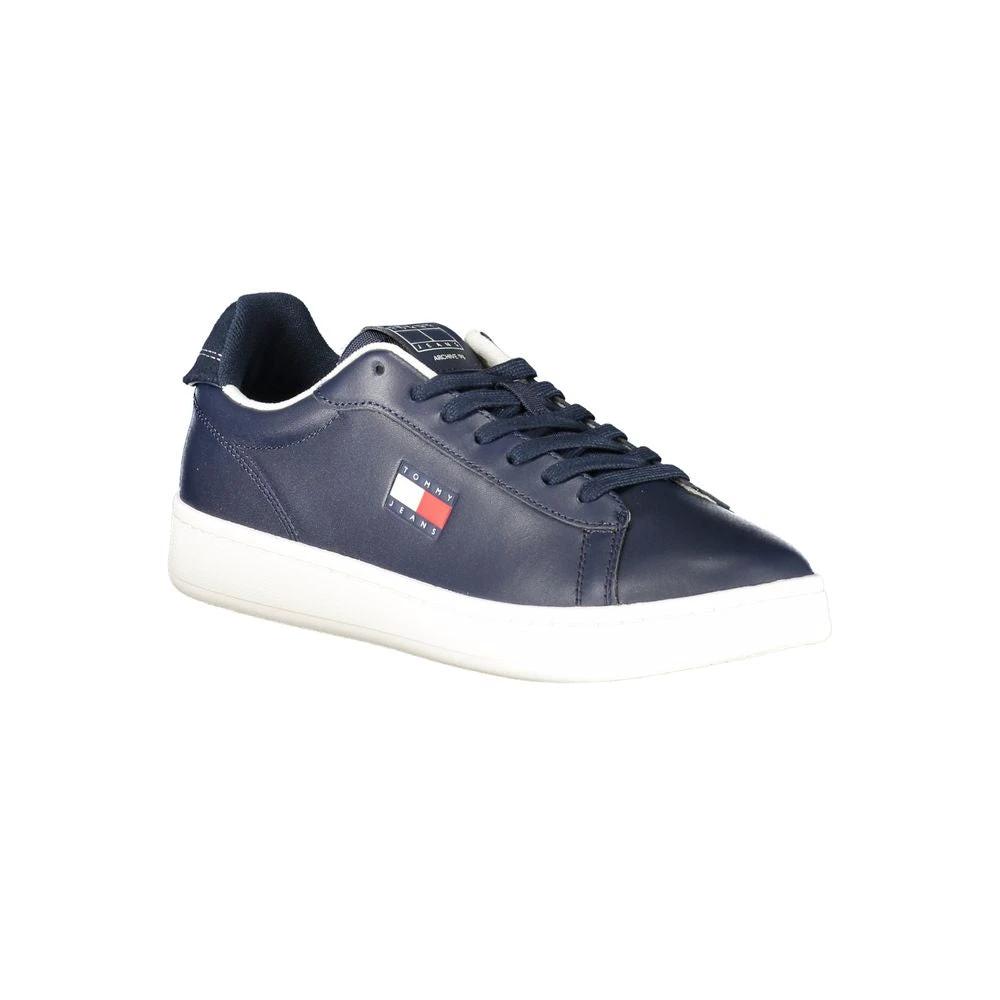 Tommy Hilfiger Blue Polyurethane Men Sneaker Tommy Hilfiger