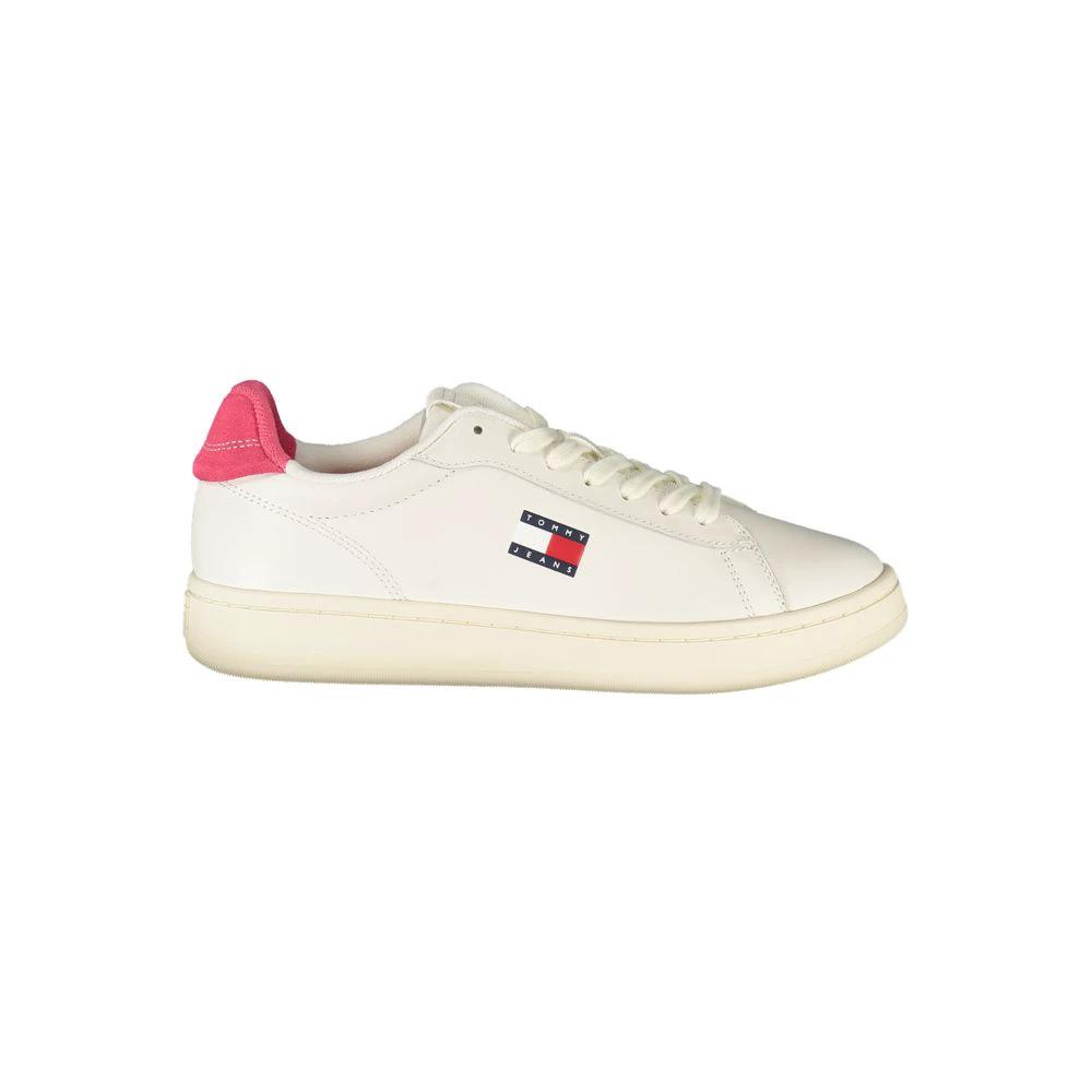 Tommy Hilfiger Bianco Polyurethane Women Sneaker Tommy Hilfiger