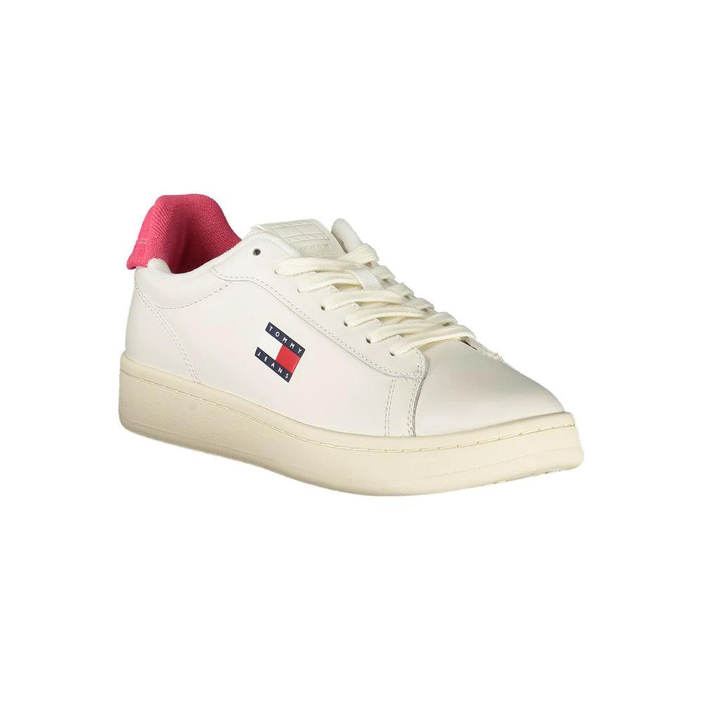 Tommy Hilfiger Bianco Polyurethane Women Sneaker Tommy Hilfiger