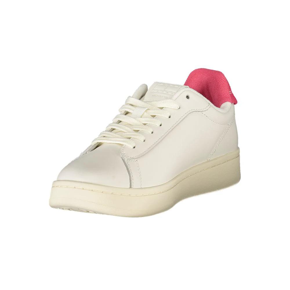 Tommy Hilfiger Bianco Polyurethane Women Sneaker Tommy Hilfiger