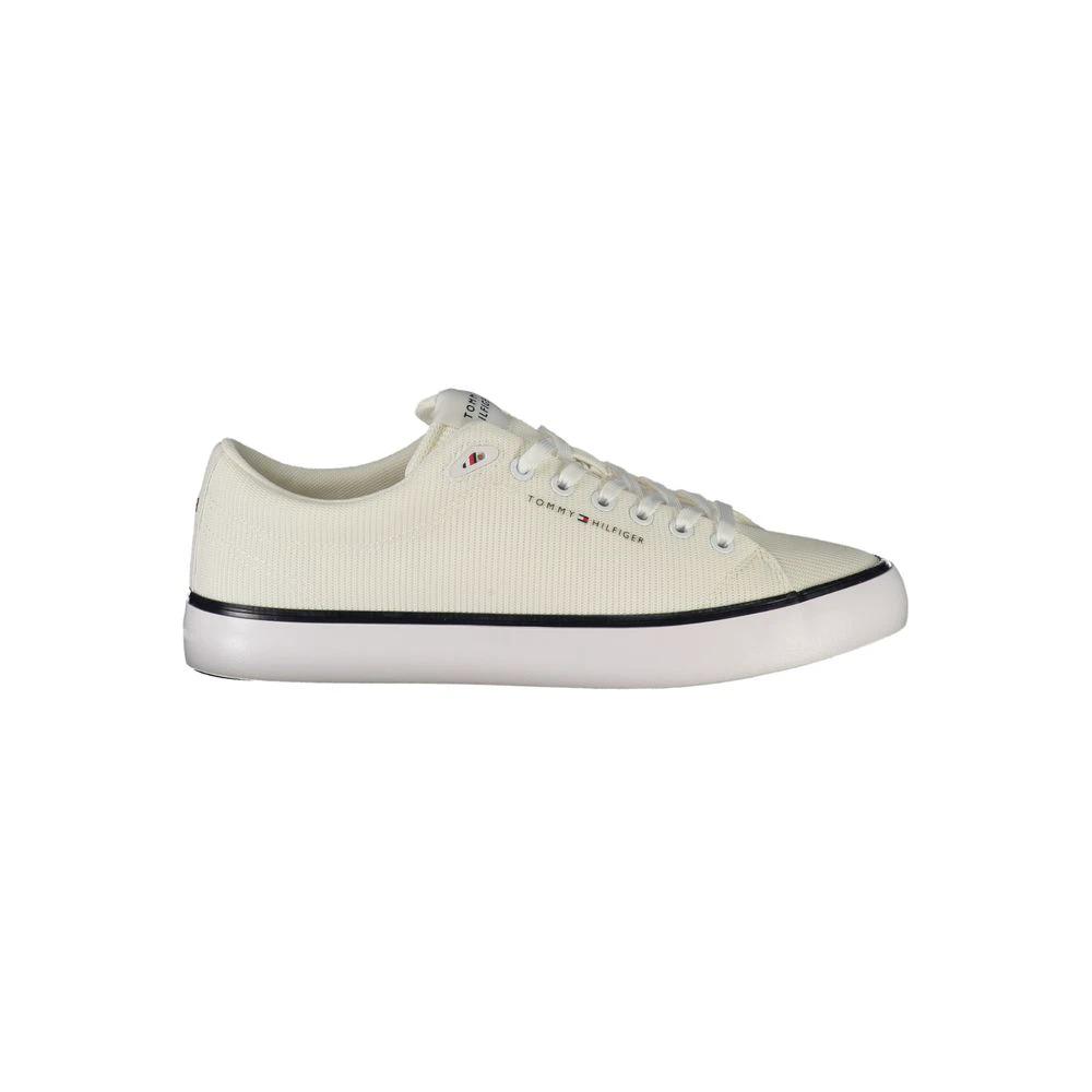 Tommy Hilfiger Bianco Polyester Men Sneaker Tommy Hilfiger