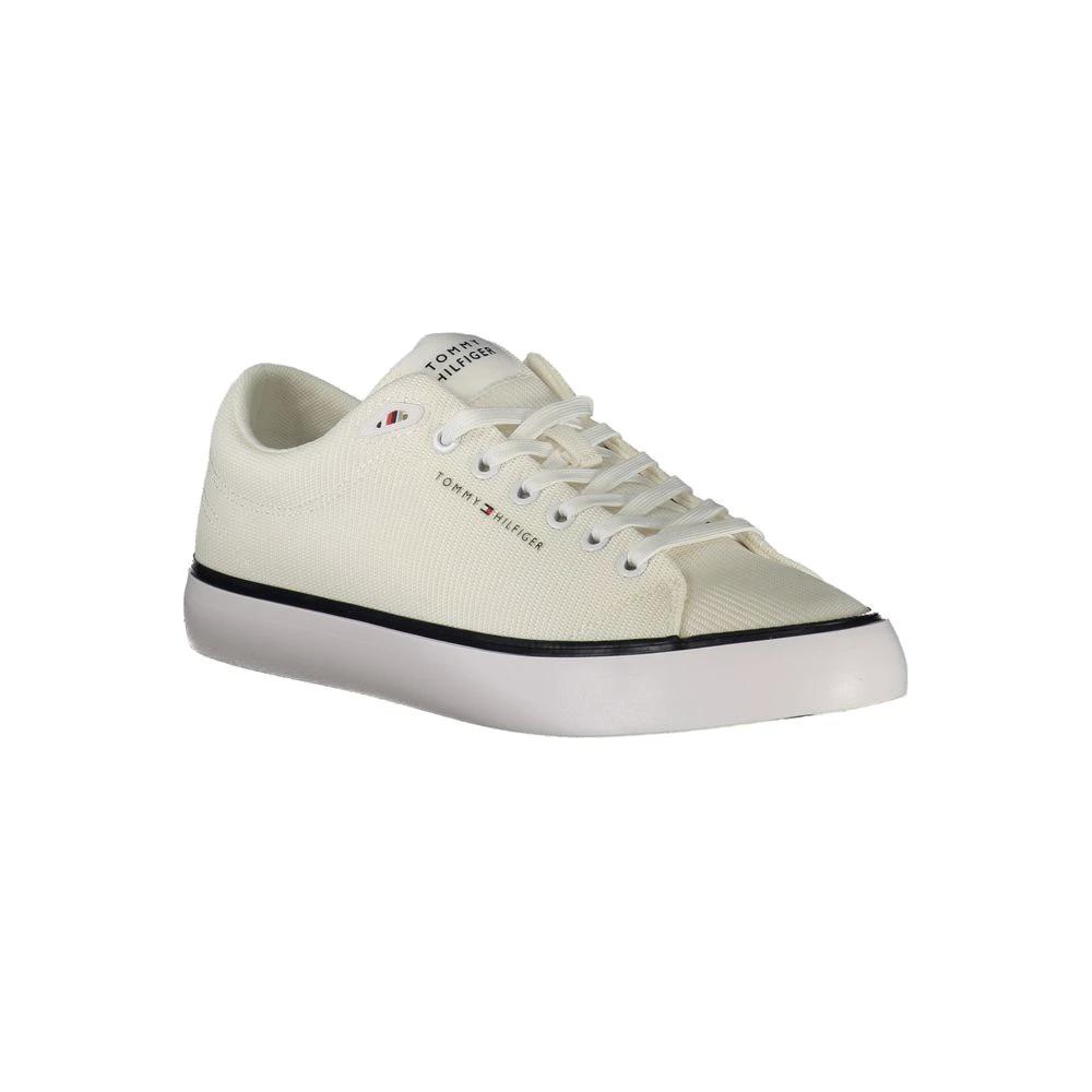 Tommy Hilfiger Bianco Polyester Men Sneaker Tommy Hilfiger