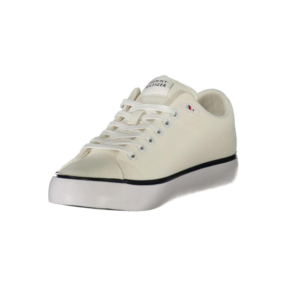 Tommy Hilfiger Bianco Polyester Men Sneaker Tommy Hilfiger