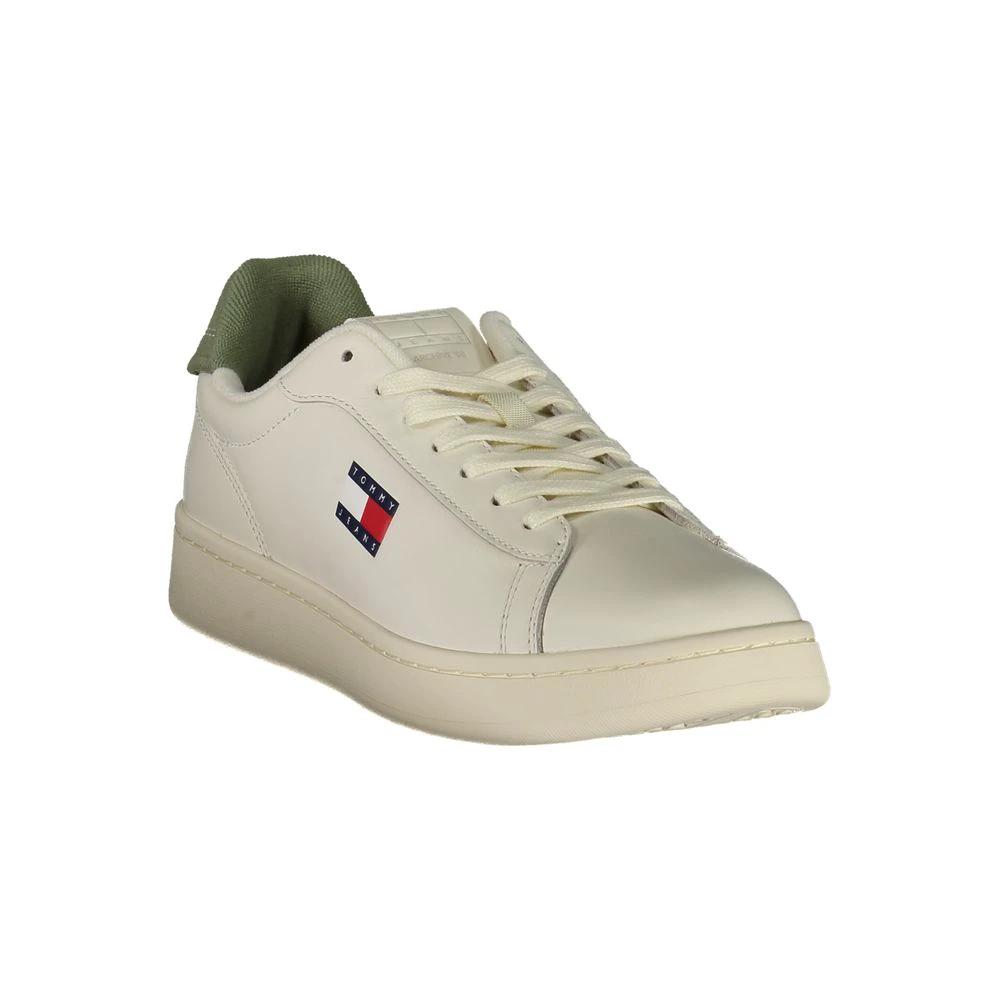 Tommy Hilfiger Bianco Polyurethane Men Sneaker Tommy Hilfiger