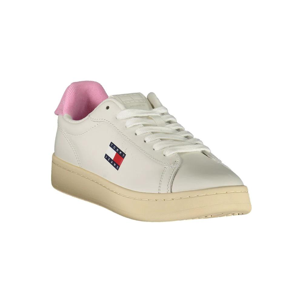 Tommy Hilfiger Bianco Polyurethane Women Sneaker Tommy Hilfiger