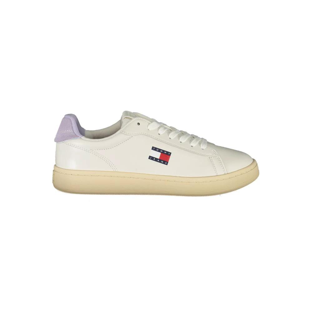 Tommy Hilfiger White Polyurethane Women Sneaker Tommy Hilfiger