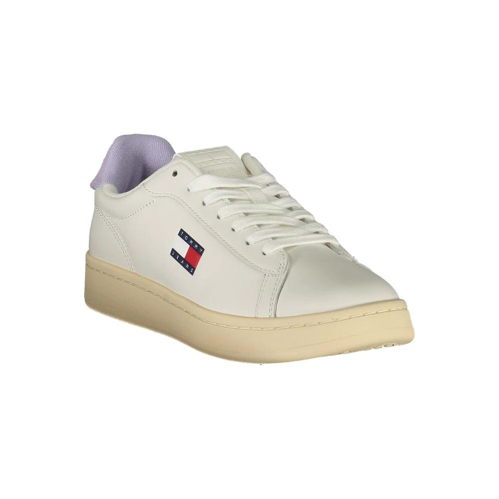 Tommy Hilfiger White Polyurethane Women Sneaker Tommy Hilfiger