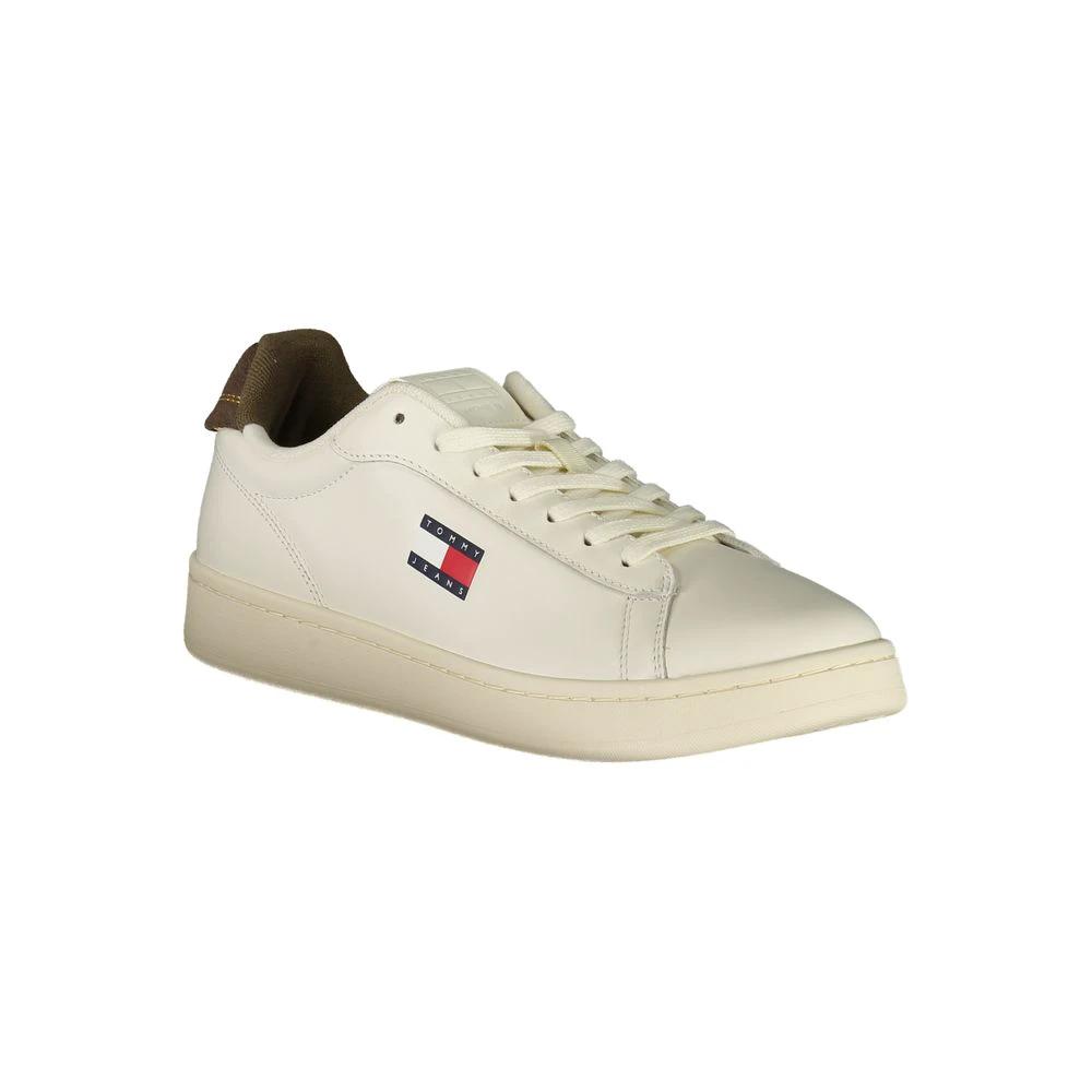 Tommy Hilfiger Bianco Polyurethane Men Sneaker Tommy Hilfiger