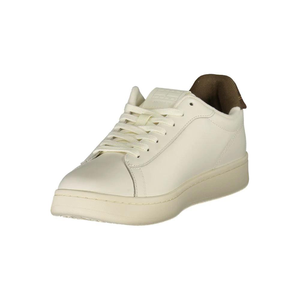 Tommy Hilfiger Bianco Polyurethane Men Sneaker Tommy Hilfiger