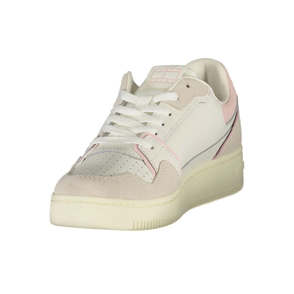 Tommy Hilfiger White Polyurethane Women Sneaker Tommy Hilfiger