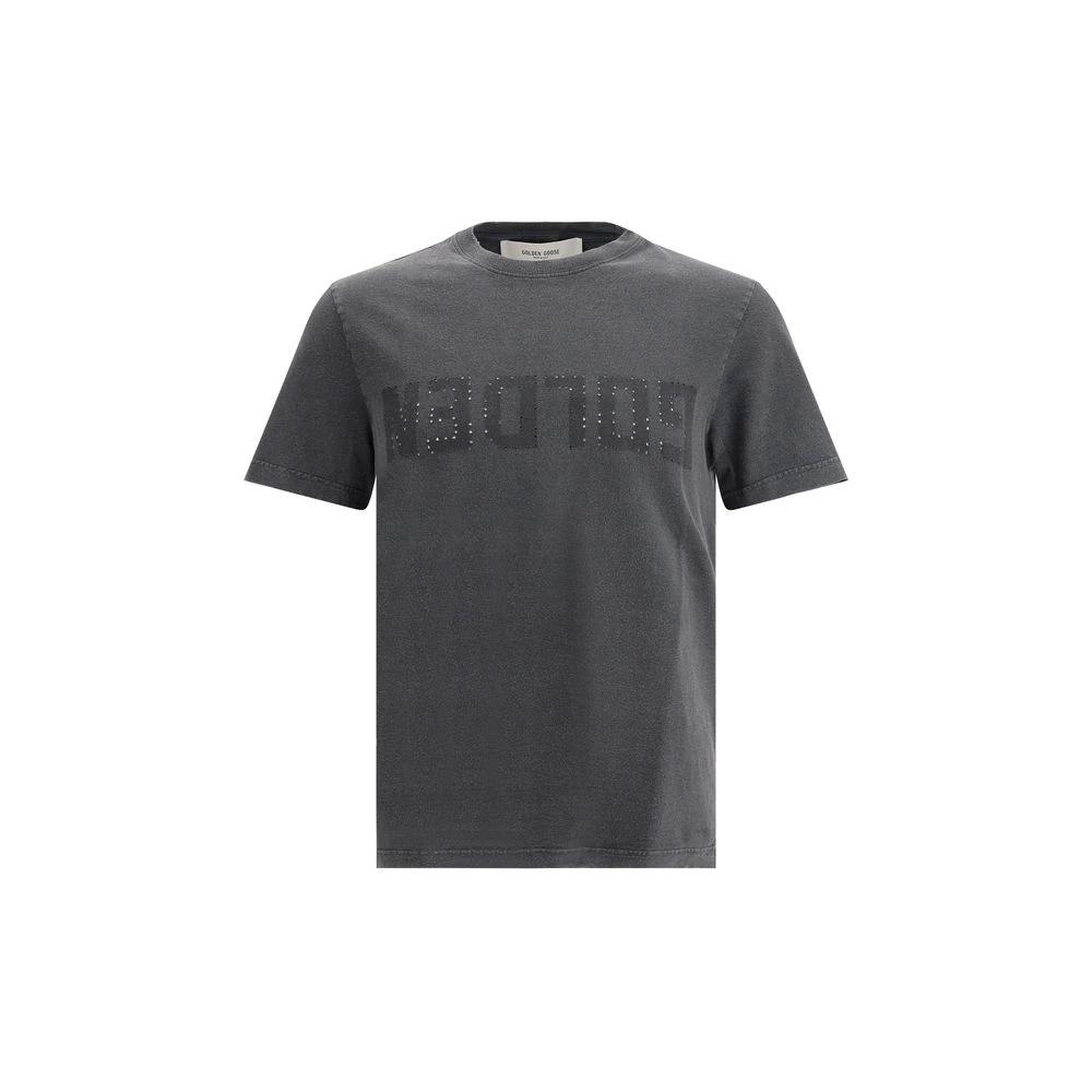 Golden Goose Gray Cotton T-Shirt by Golden Goose