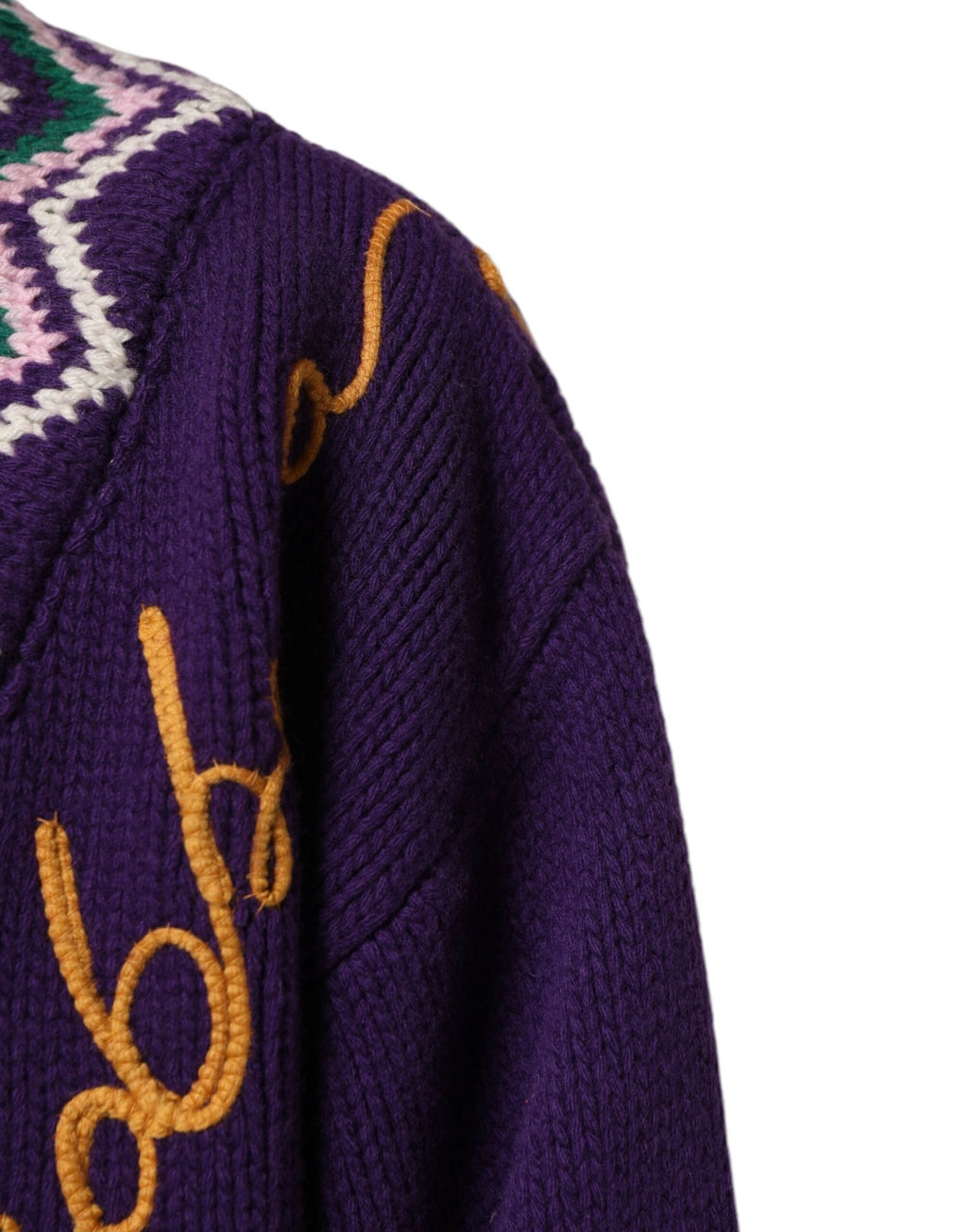 Dolce & Gabbana Purple Wool DG Logo Men Knit Pullover Sweater by Dolce & Gabbana