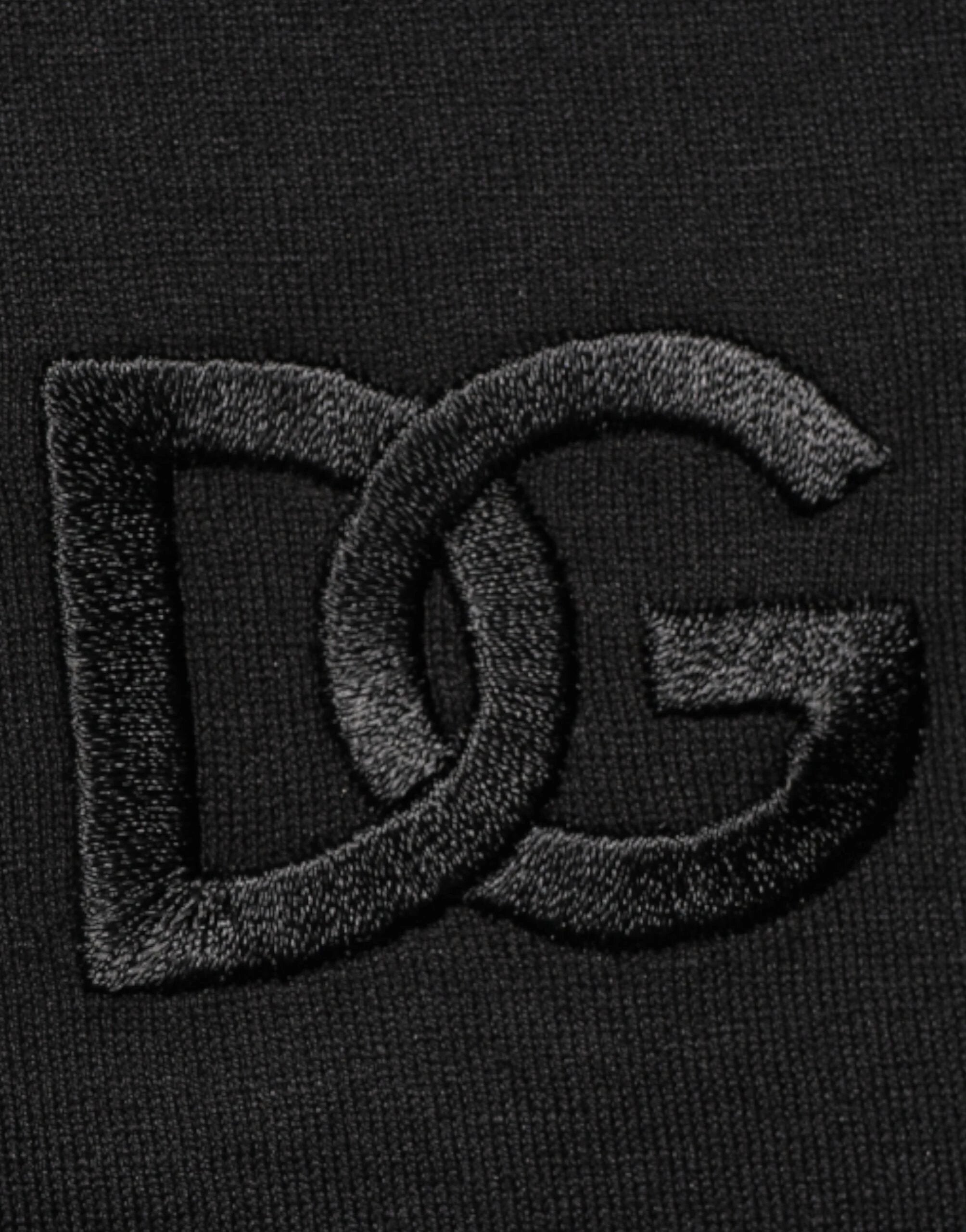 Dolce & Gabbana Black Cotton Embroidered DG Logo Pocket T-shirt by Dolce & Gabbana