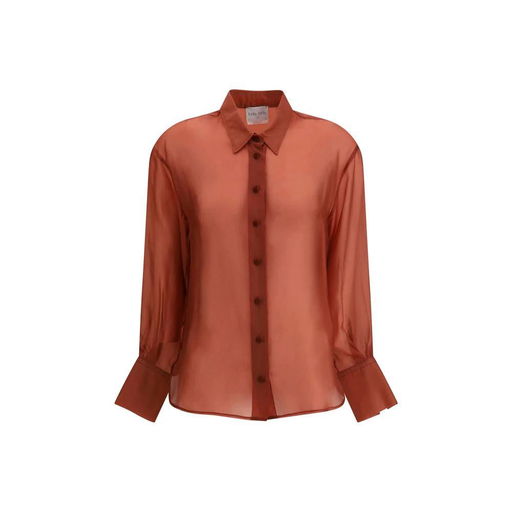 Forte_Forte Orange Copper Blouse by Forte_Forte