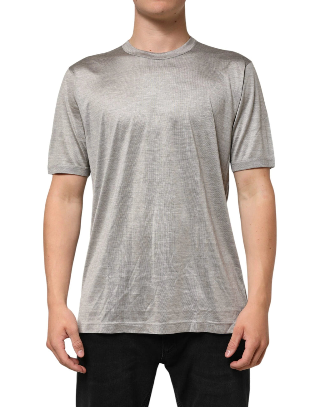 Dolce & Gabbana Beige Hazelnut Cotton Shortsleeve Shirt T-shirt by Dolce & Gabbana