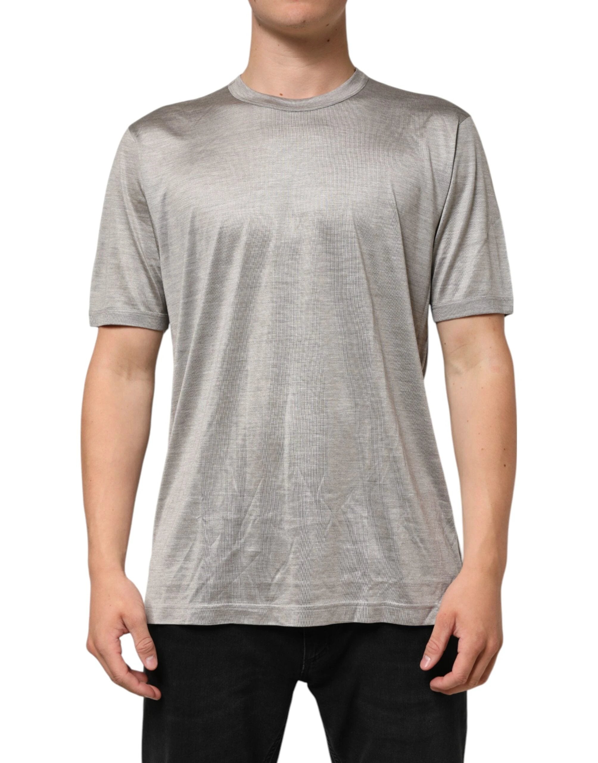 Dolce & Gabbana Beige Hazelnut Cotton Shortsleeve Shirt T-shirt by Dolce & Gabbana