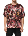 Dolce & Gabbana Multicolor Polyester Marble Print Oversize T-shirt by Dolce & Gabbana
