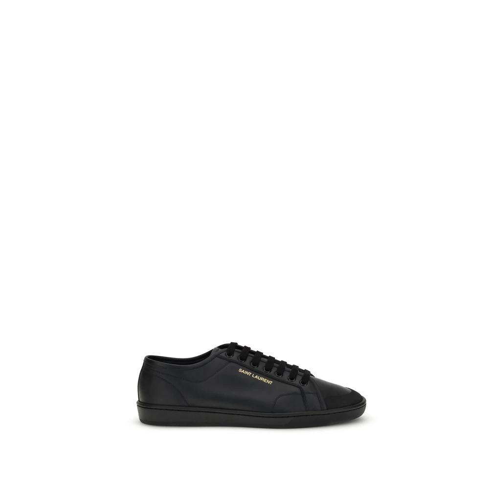 Baskets basses Saint Laurent Bos Taurus en cuir de veau noir