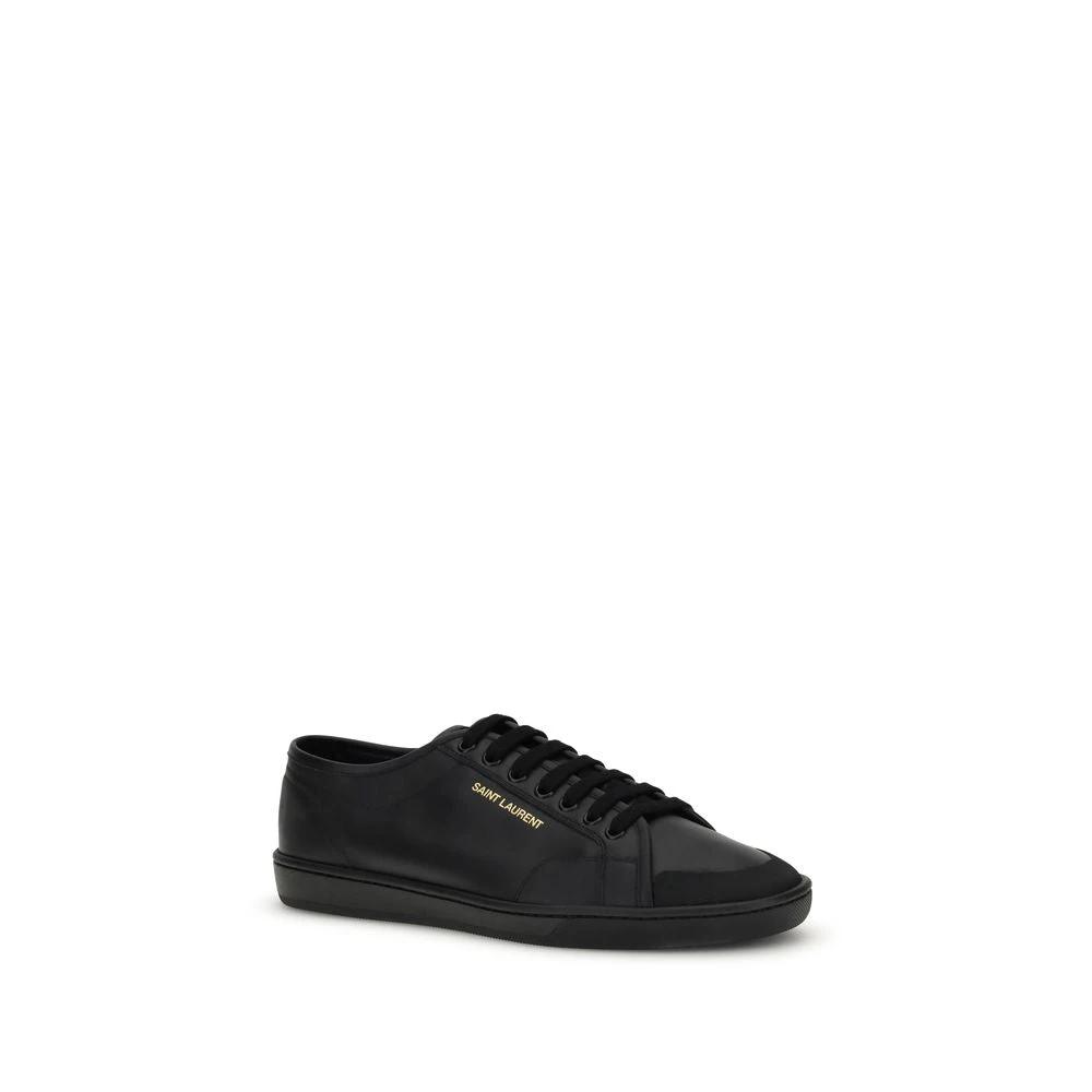 Baskets basses Saint Laurent Bos Taurus en cuir de veau noir