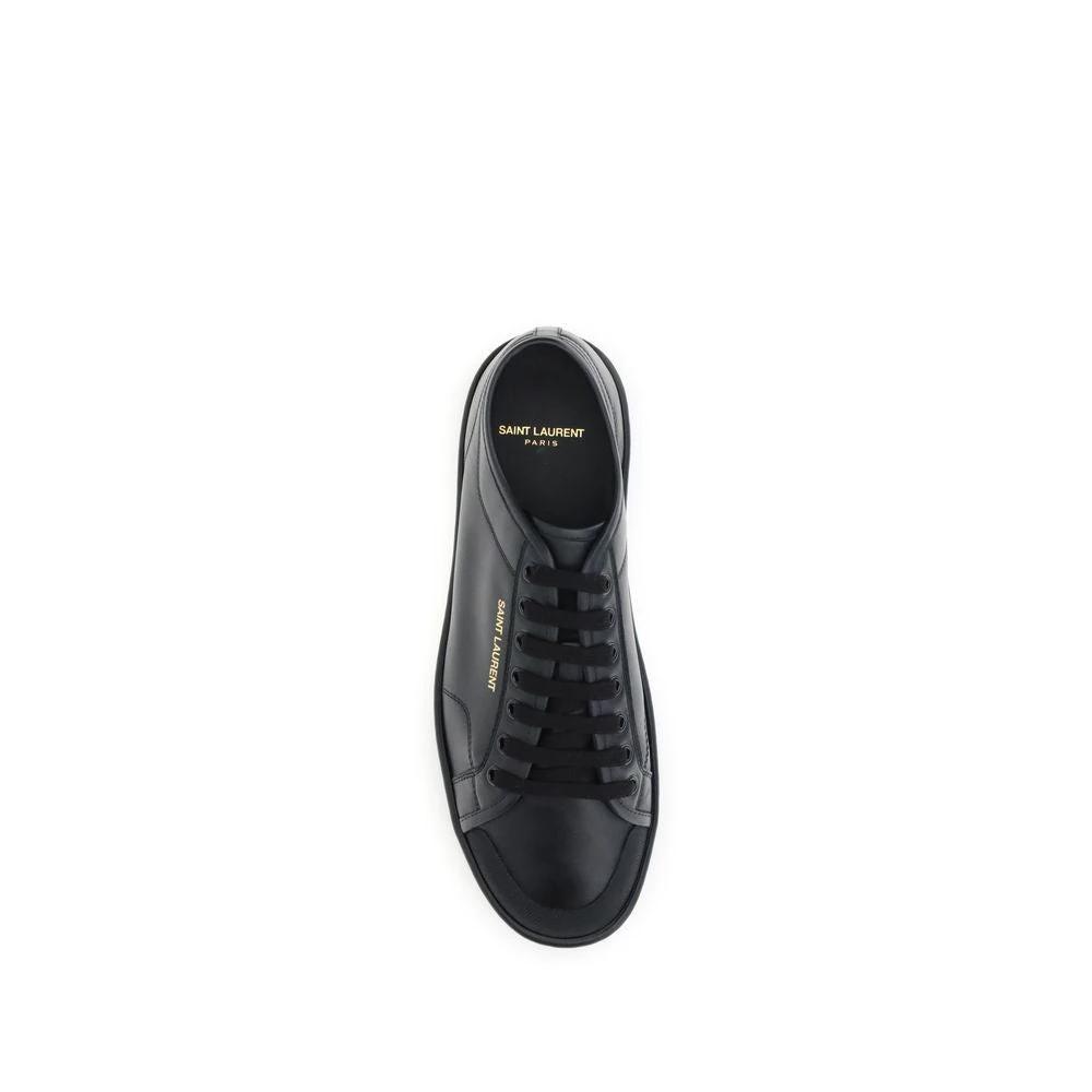Baskets basses Saint Laurent Bos Taurus en cuir de veau noir