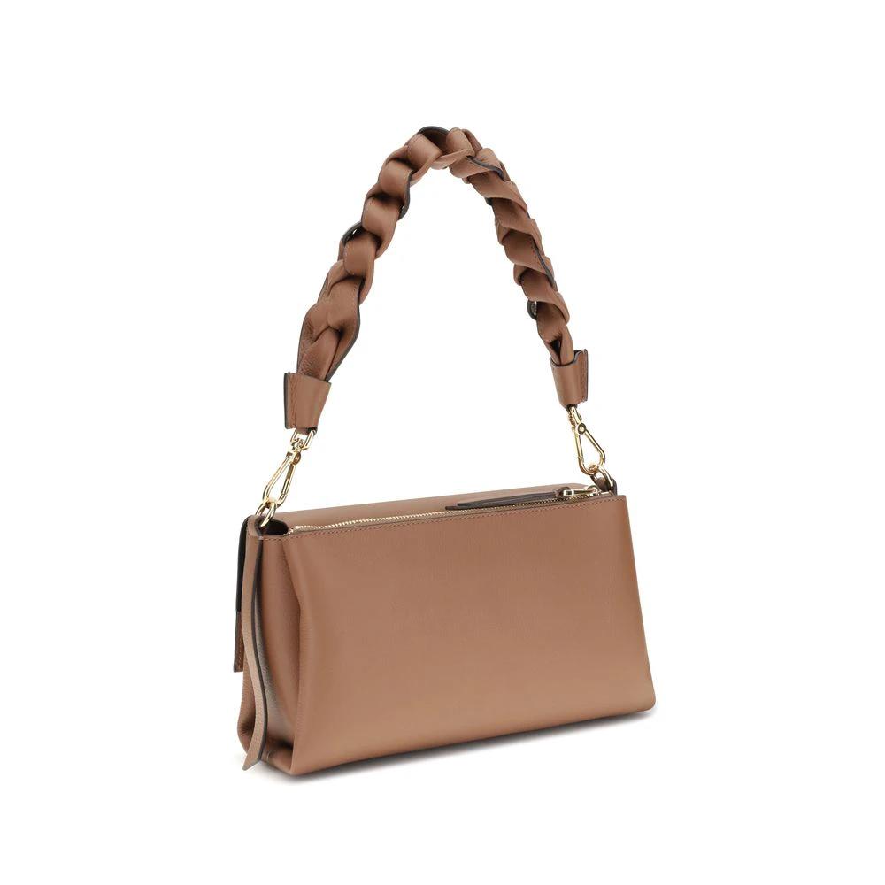Coccinelle Beige Calf Leather Bos Taurus Shoulder Bag by Coccinelle