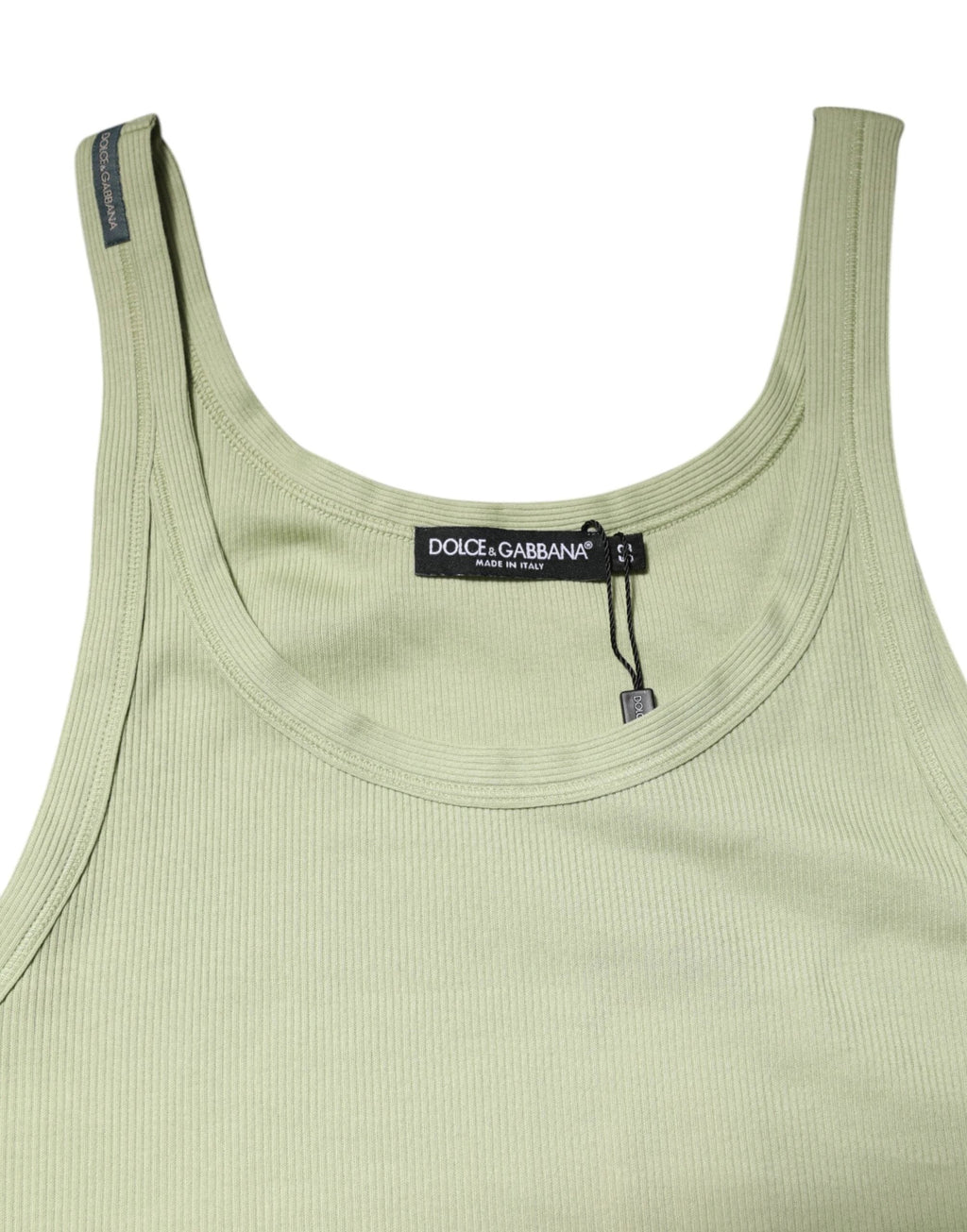 Dolce & Gabbana Light Green Tank Sleeveless Men Men T-shirt by Dolce & Gabbana