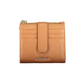 Portefeuille femme en cuir marron Coccinelle