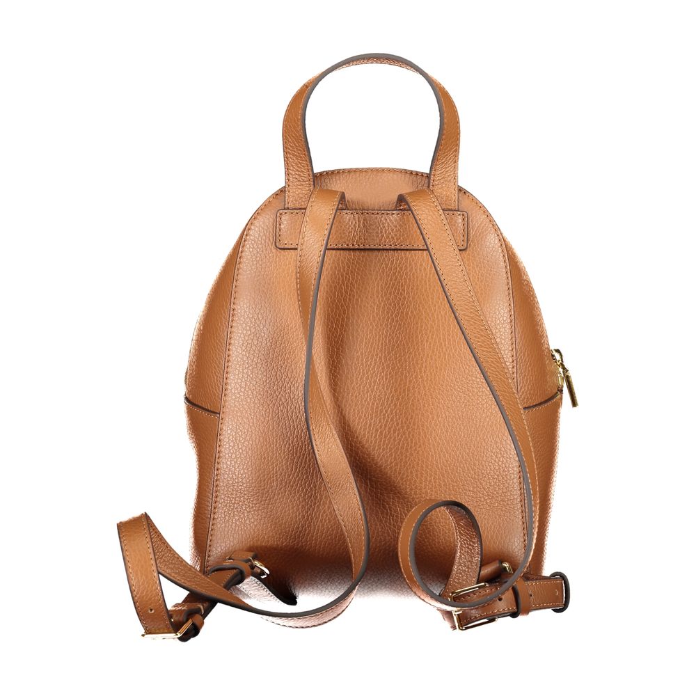 Sac à dos femme en cuir marron Coccinelle