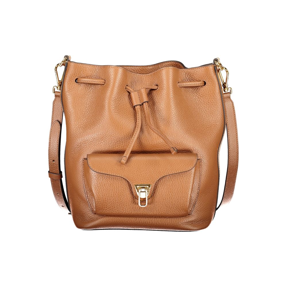 Sac seau femme en cuir marron Coccinelle
