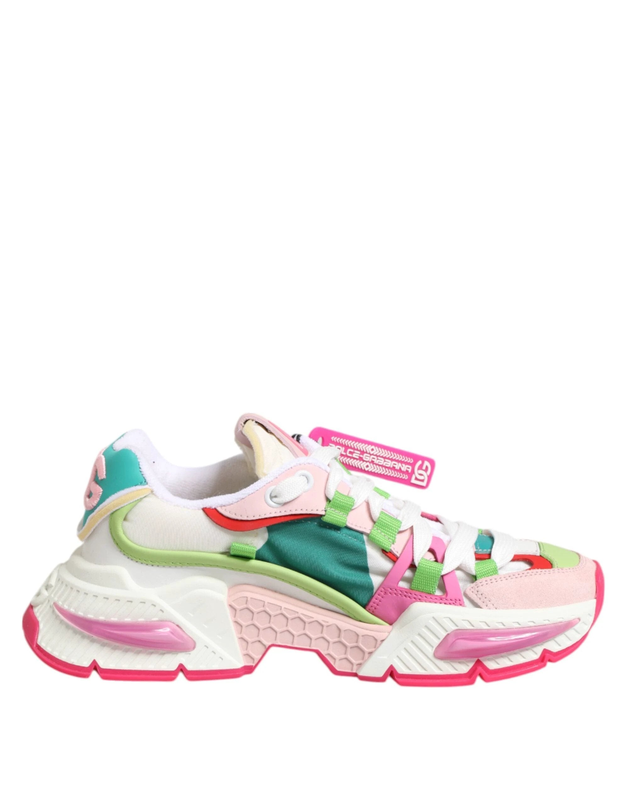 Dolce & Gabbana Multicolor Leather Airmaster Low Top Sneaker Shoes by Dolce & Gabbana