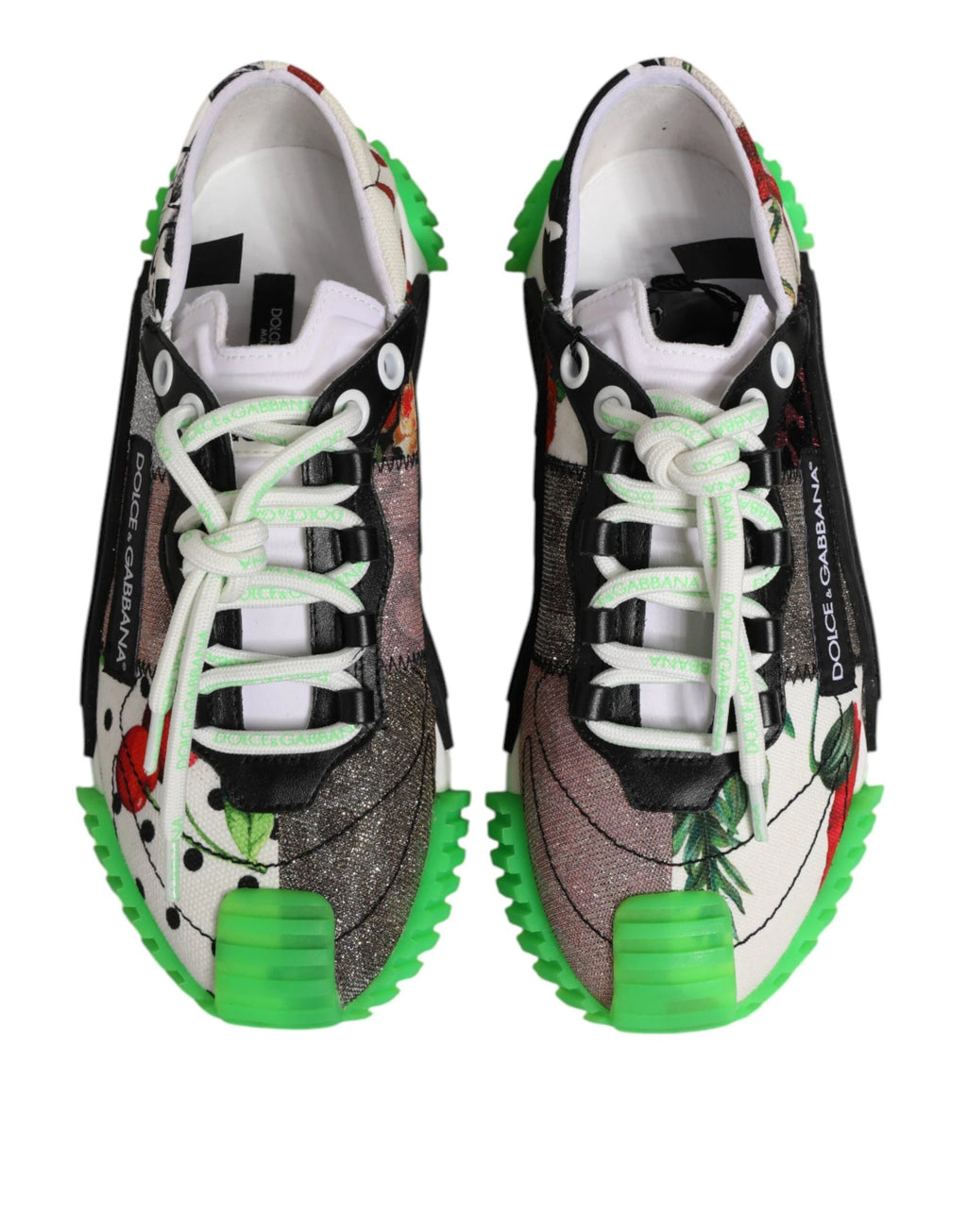 Dolce & Gabbana Multicor DG Logo Leopard Cherry Sneaker Shoes by Dolce & Gabbana