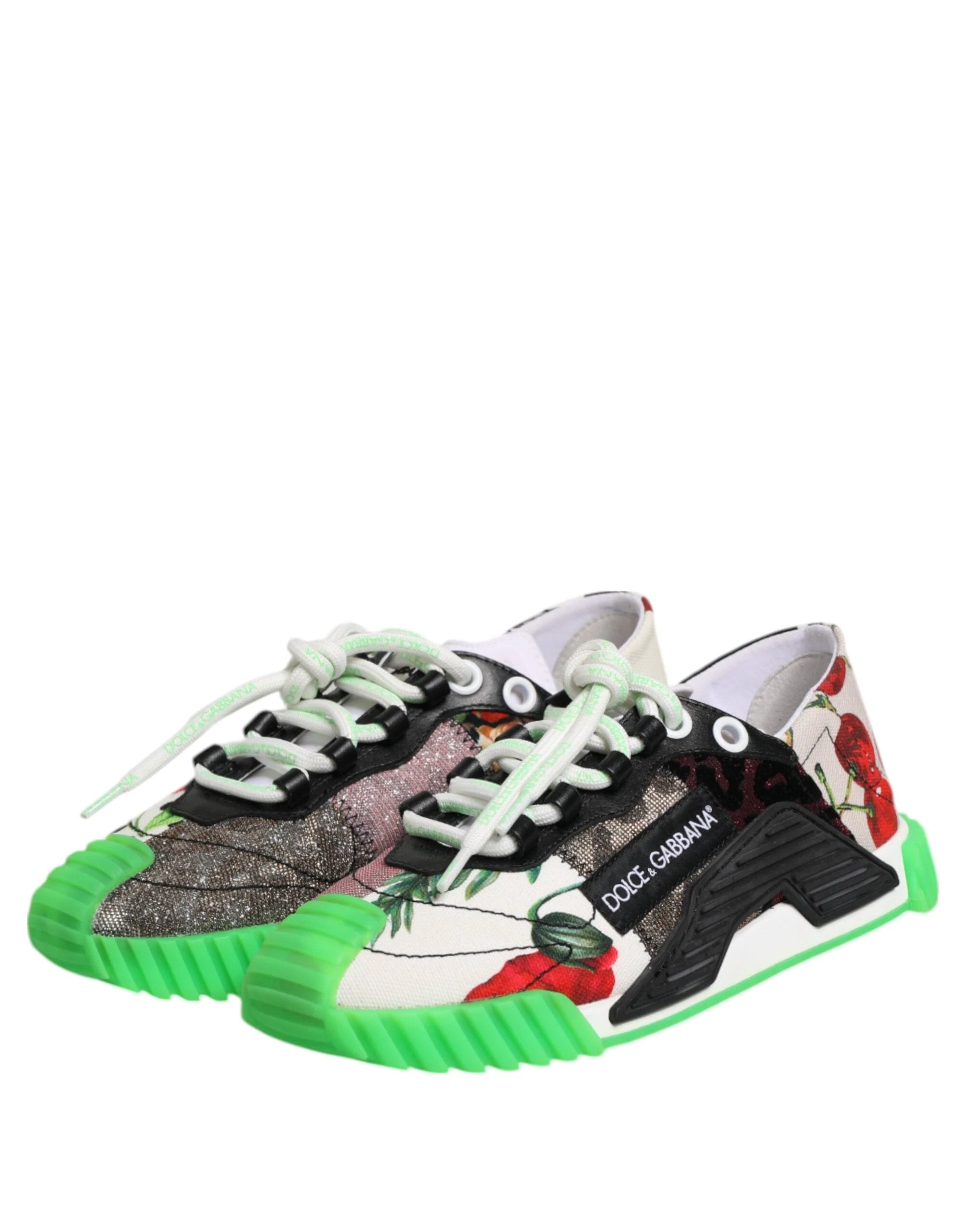 Dolce & Gabbana Multicor DG Logo Leopard Cherry Sneaker Shoes by Dolce & Gabbana