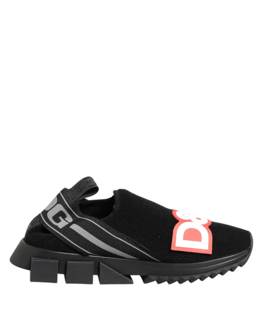 Dolce & Gabbana Black Grey Slip On Sorrento Sneakers Shoes by Dolce & Gabbana